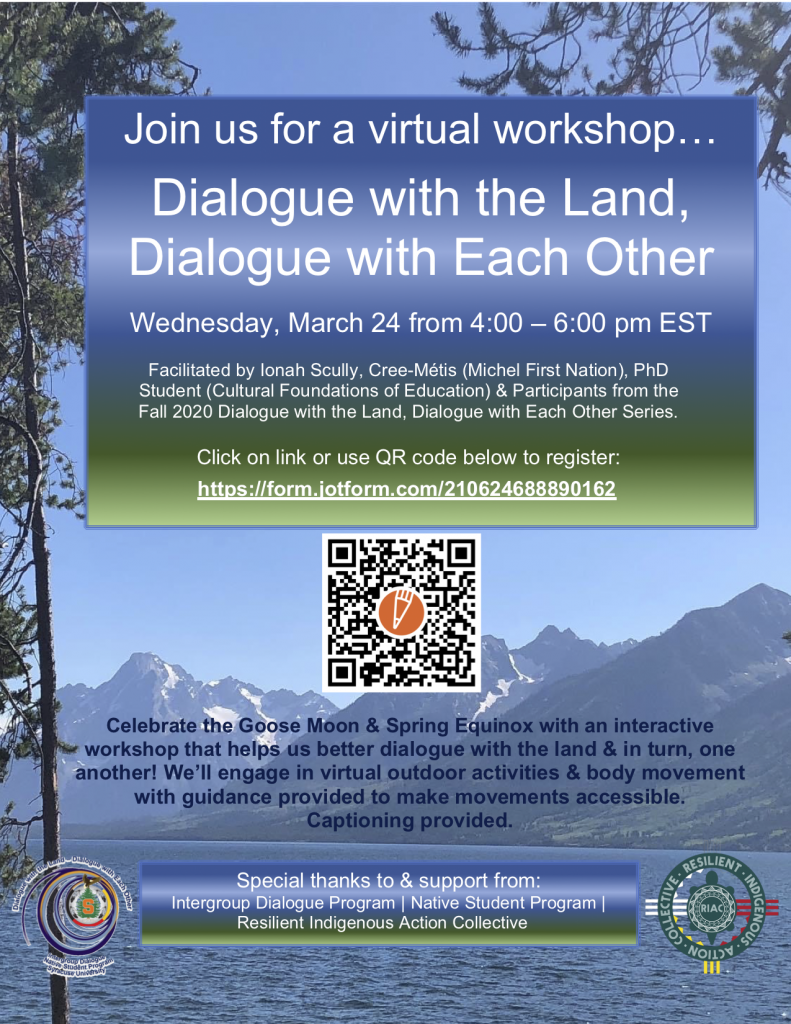 Dialogue with the Land, Dialogue with Each Other Workshop